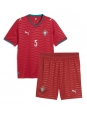 Otroške Nogometnih dresov Portugalska Diogo Dalot #5 Domači SP 2026 Kratki rokavi (+ hlače)
